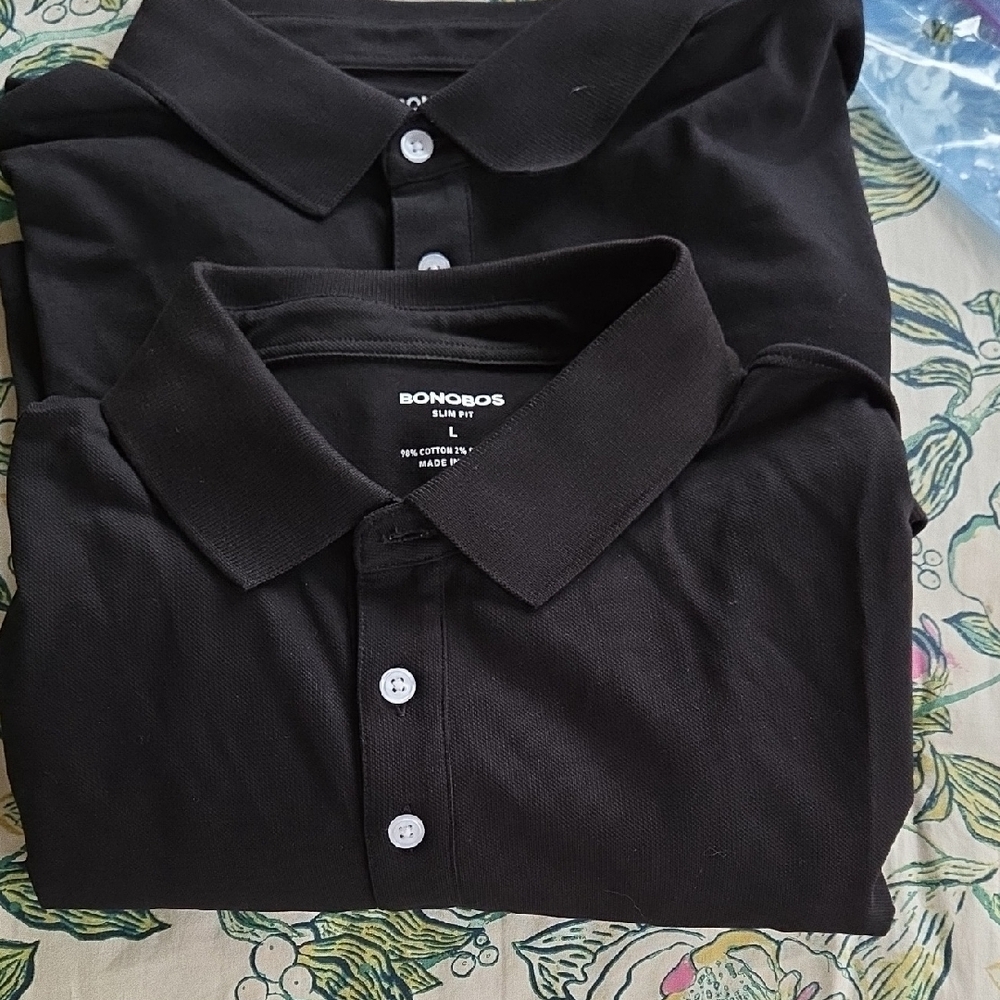 Bonobos Men's Black Pique Polo